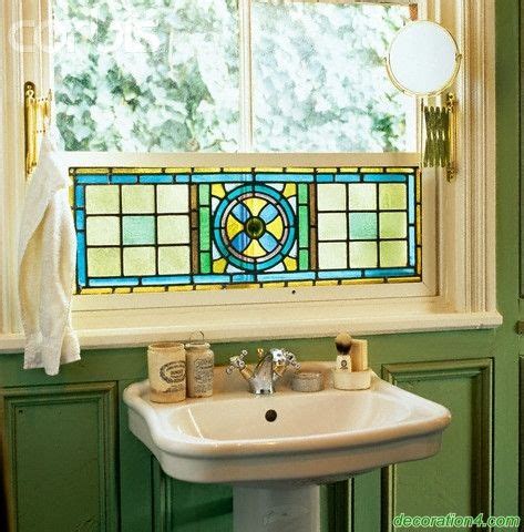 Mirror with pieces of stained glass to provide an attractive. Remodel Your Small Bathroom Designs Many Design 2013 | Window stained, Stained glass windows ...