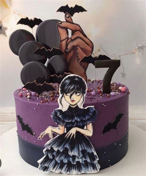 Wednesday Addams Cake Funny Birthday Cakes Th Birthday Parties Birthday Cake Girls Birthday