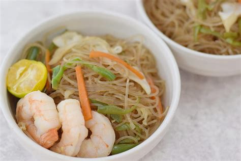 Shrimp Pancit Recipe Filipino Fried Noodles Foodie Luv