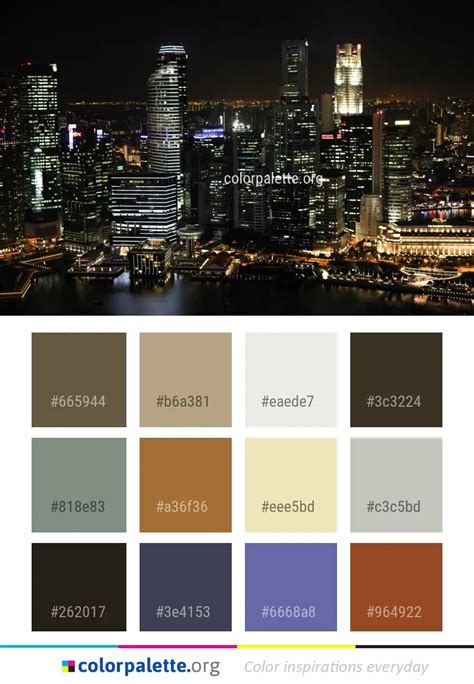 Metropolitan Area Cityscape City Color Palette