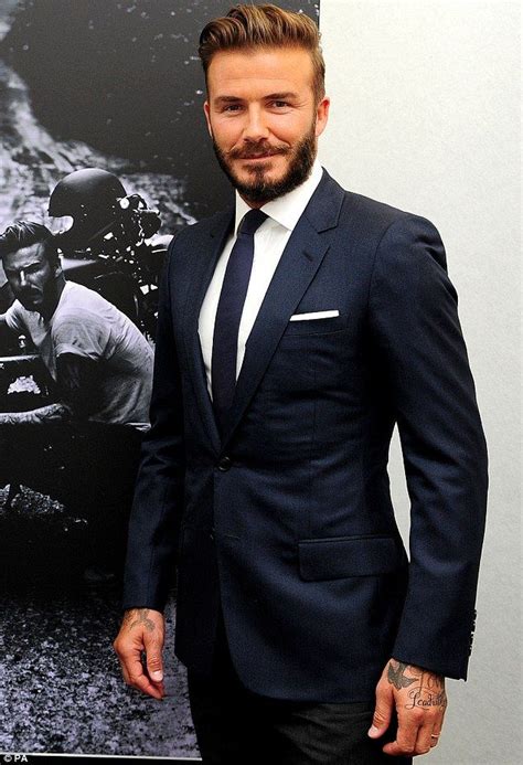 David Beckham Displays New Lead With Love Hand Tattoo David Beckham Suit David Beckham