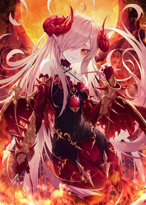 Fire Demon Original Fantasymoe In 2020 Anime Warrior Anime Angel Anime Characters