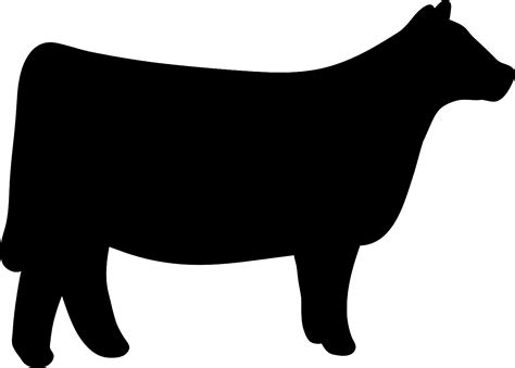 Beef Cattle Outline Livestock Cattle