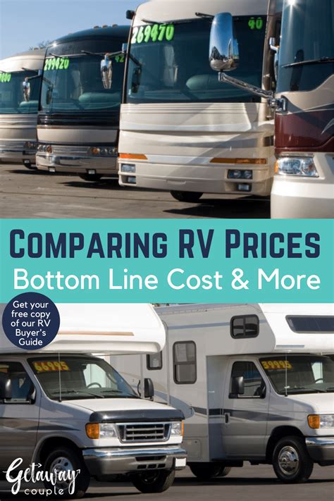 Compare Rv Prices Bottom Line Cost And More Buying An Rv Rv Prices Rv