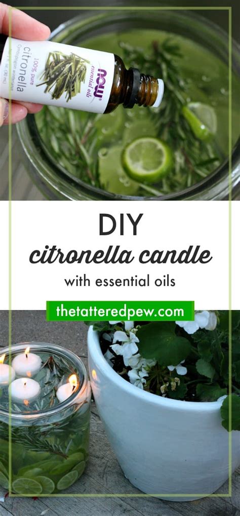Diy Citronella Candles With Essential Oils The Tattered Pew