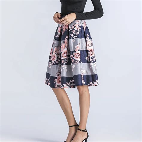 Hspl Womens Spring Vintage Colorful Skirt 2018 New Hot Floral Print