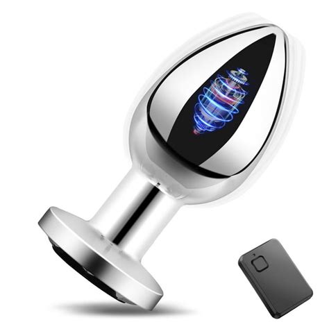 Fidech Metal Anal Vibrators Remote Control Butt Plugs Prostate Massagers Adult Sex Toys For