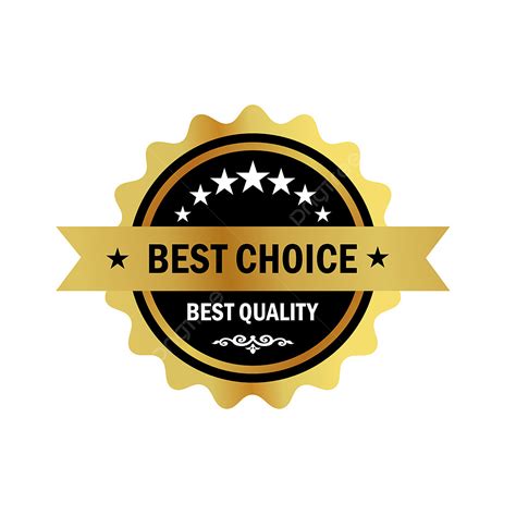 Best Choice Vector Art Png Best Choice Golden Label Design Gold