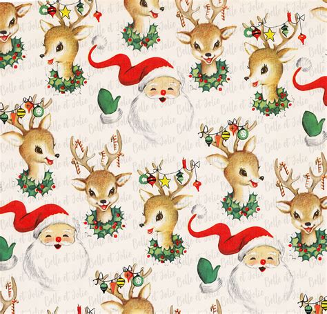 Printable Wrapping Paper Christmas T Wrap Holiday Digital Etsy