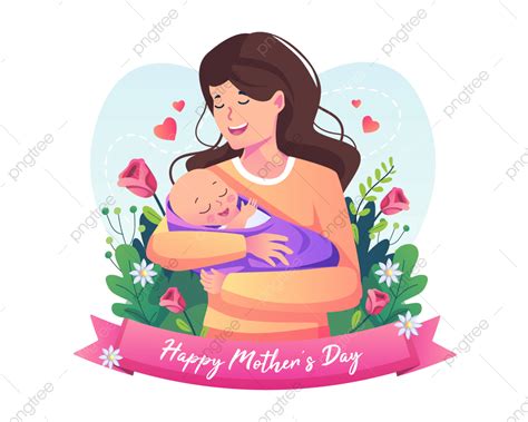 Gambar Ibu Menggendong Bayi Dengan Banyak Cinta Selamat Hari Ibu