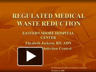 Ppt Regulated Medical Waste Reduction Powerpoint Presentation Free