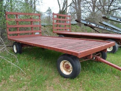 Flat Rack Hay Wagon With Back Rack Lot 42 The Estate Of Jim Heller