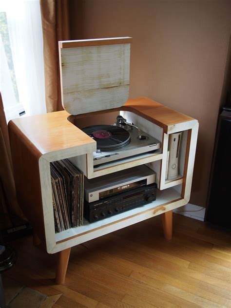 The component box is 203mm tall. Record Player & Xbox stereo stand-SEATTLE, Wa ...