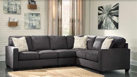 Brand New 166 Charcoal Sectional Living Room Sectional Ashley