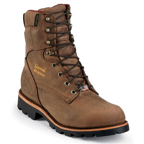 Chippewa Mens 8 In Ryodan Waterproof Insulated Work Boots Bobs Stores