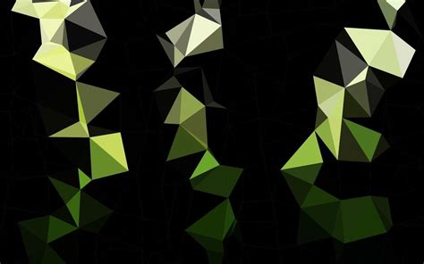 Dark Green Vector Polygon Abstract Background 6397142 Vector Art At