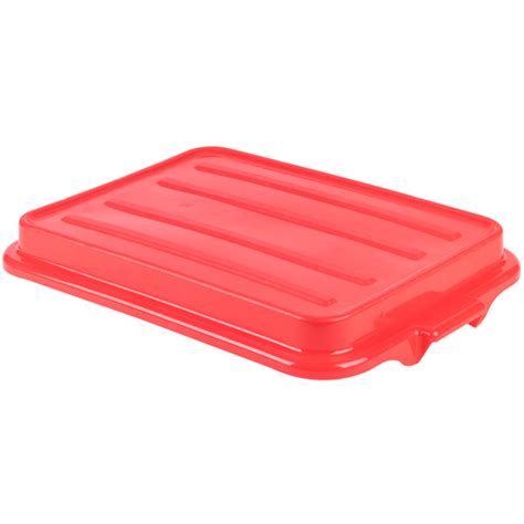 Vollrath 1500 C02 Snap On Food Storage Box Lid Traex Color Mate Red 20 X 15 X 2 1 2