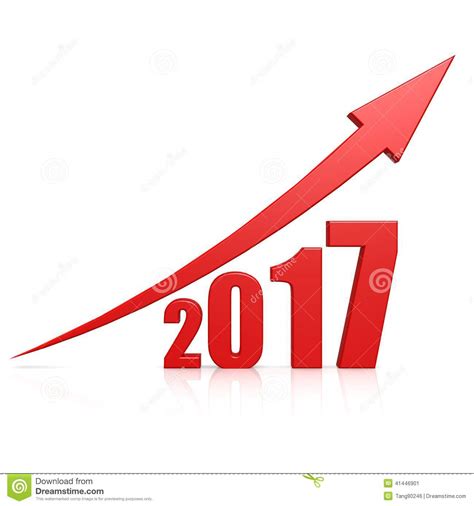 2017 Growth Red Arrow Stock Illustration Image 41446901