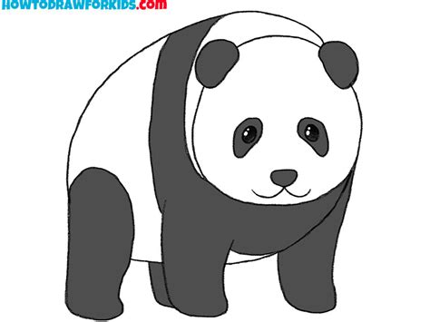 How To Draw A Panda Bear Easy Drawing Tutorial For Kids