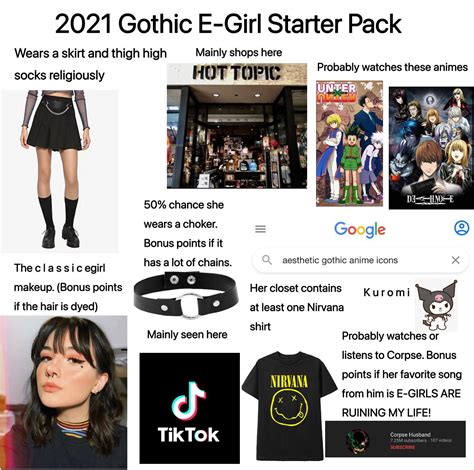 2021 Gothic E Girl Starter Pack Starterpacks