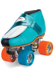 Rookie Adjustable Duo Blue Orange Quad Roller Skates