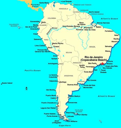 Rio De Janeiro Sa South America Mapa Mapa Ng Rio De Janeiro Sa South
