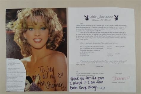 Shannon Stewart Playboy Playmate Signed Mag Cut Out Letter 890 EBay