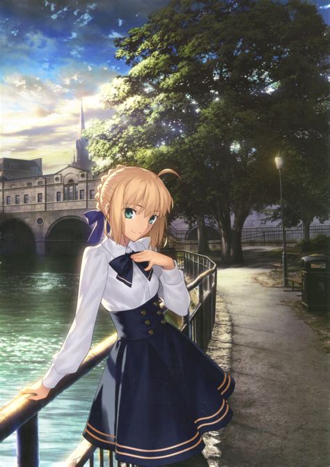 Fatestay Night Saber Illustration From Return To Avalon Official