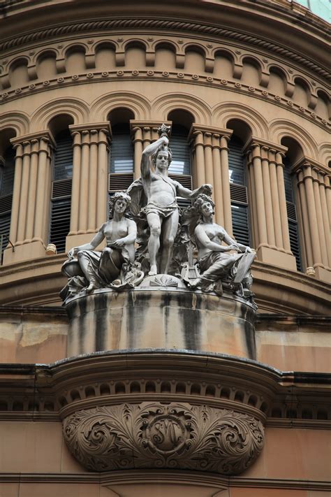 Queen Victoria Building Sculptures West City Art Sydney