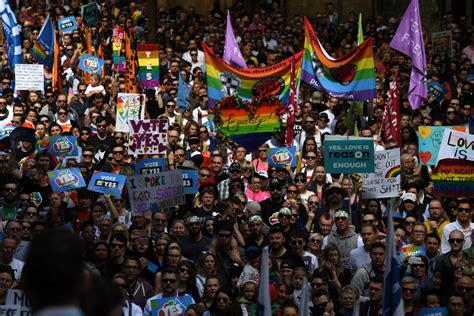 australia marriage equality rally draws record crowds ahead of postal vote page 2 of 2