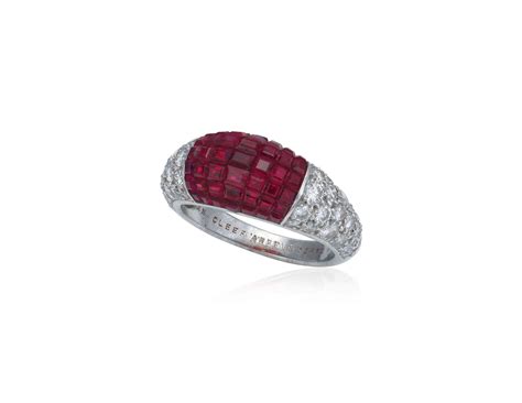 Van Cleef And Arpels Mystery Set Ruby And Diamond Ring Christies