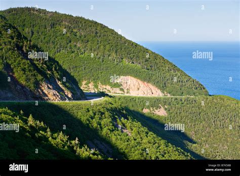 View Of Cabot Trail And Gulf Of St Lawrence Cape Breton Highlands National Park Nova Scotia