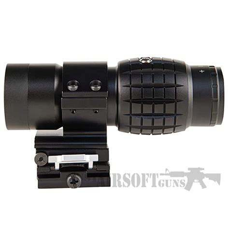 Magnifier Scope X3 With Flip Up Mount Just Airsoft Guns