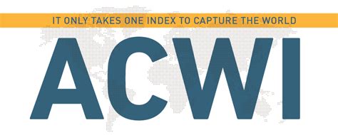 Its segments include index, analytics and all other segment. ACWI - MSCI