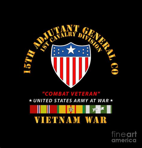 Army 15th Ag Co 1st Cavalry Div Vietnam Veteran W Vn Svc Digital