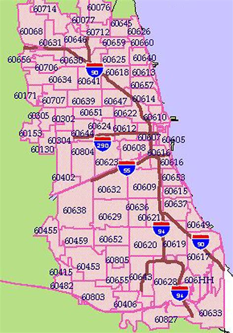 Zip Code Map Of Chicago And Suburbs United States Map
