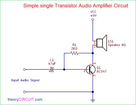 Simple Amplifier Circuit Diagram Using Transistor