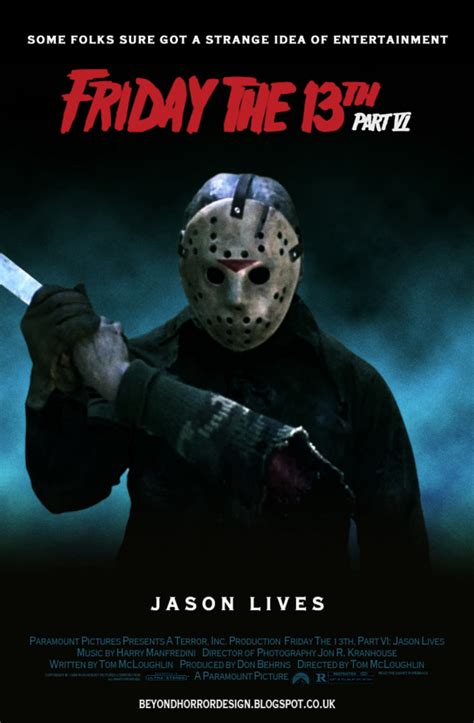 Jason voorhees is dead and buried for years. BEYOND HORROR DESIGN: FRIDAY THE 13TH PART VI: JASON LIVES ...