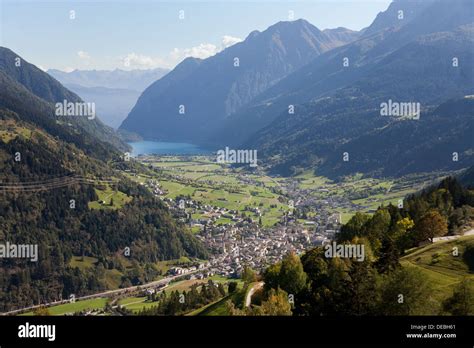 Cavaglia Level Switzerland Overlooking The Valley With The Poschiavo