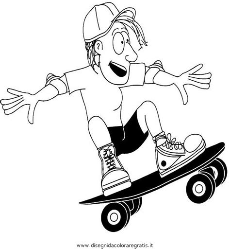 Disegno Skateboard Categoria Sport Da Colorare
