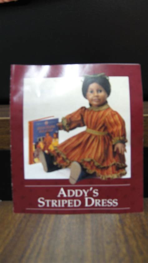 pleasant company american girl addy walker s striped dress outfit ret d 2006 ebay