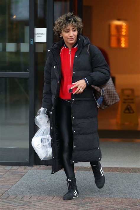 KAREN HAUER Heading To Strictly Come Dancing Rehersal In London 10 21