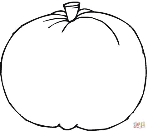 Blank Pumpkin Coloring Page Free Printable Coloring Pages