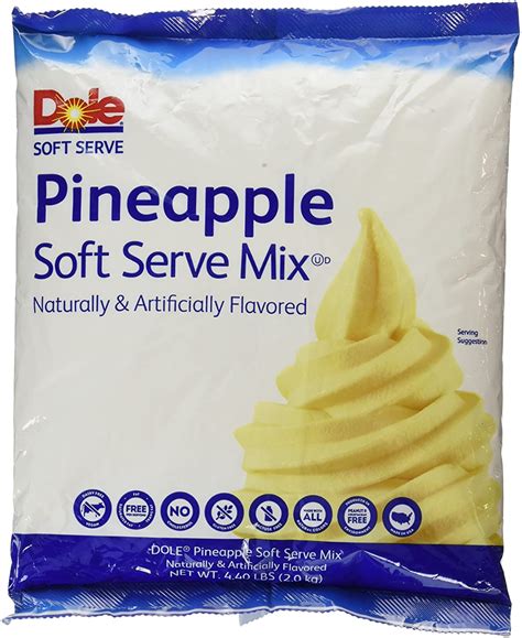 Pineapple Dole Whip Soft Serve Ice Cream Mix Large 44 Pound Bag