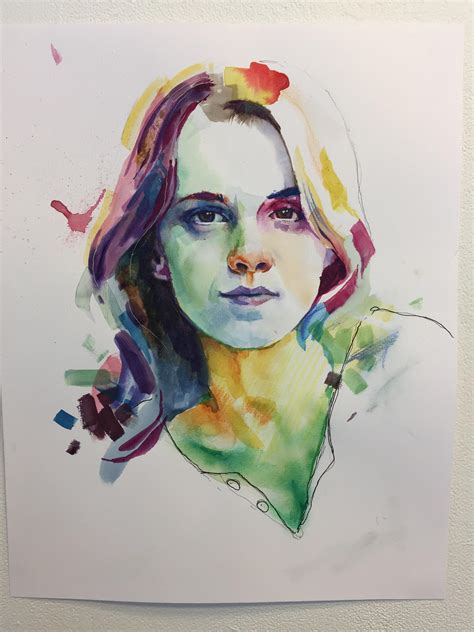 Portrait Watercolor 14x12 Rart