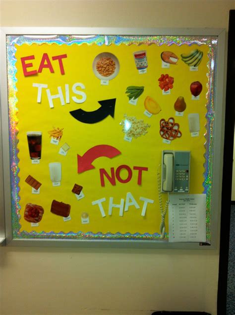 Facs Classroom Bulletin Board On Eat This Not That Classroom