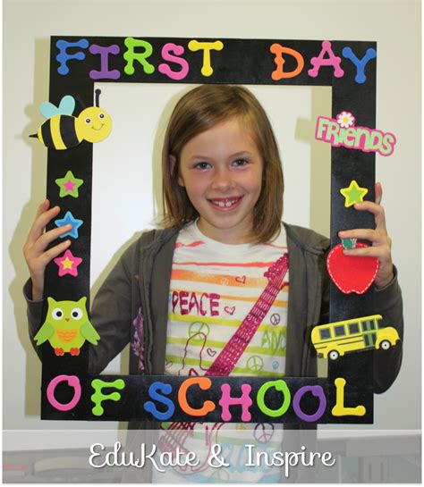 First Day Of School Photo Frame School Photo Frames Kindergarten