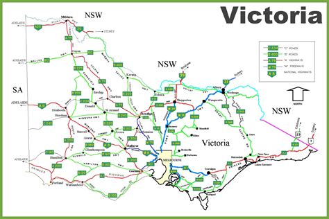 Victoria Australia Karte Map Victoria Australien Australien