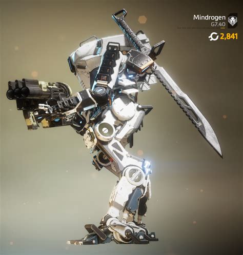 Ronin Prime Stoic Light Camo Side View Titanfall Robots Concept