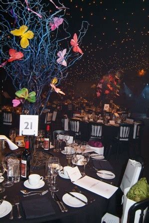 Hope Ball - Butterfly Table Center - charity Ball | Table Decor Ideas